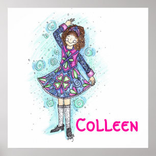 Póster ¡Brianne, Poster de baile irlandés!