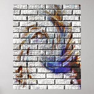 PÓSTER BRICK WALL GRAFFITI