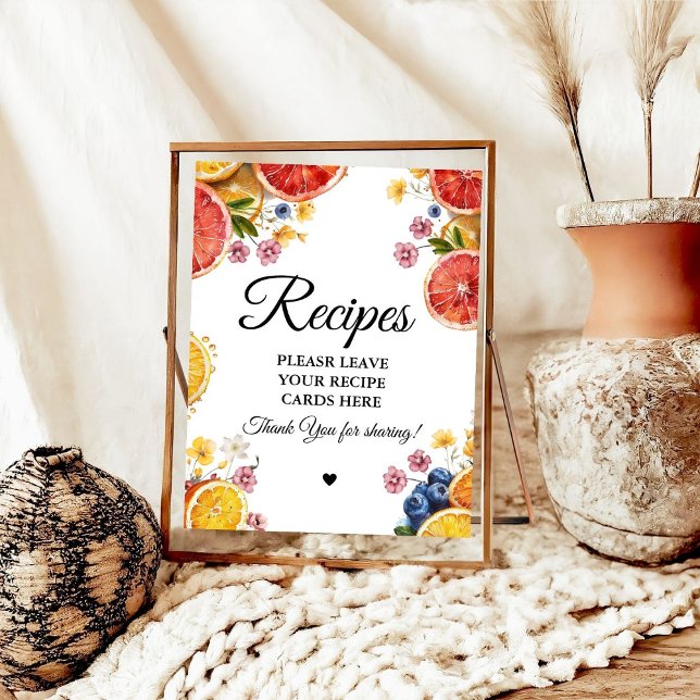 Póster Brida cítrica deja tus recetas ducha de novia (Subido por el creador)