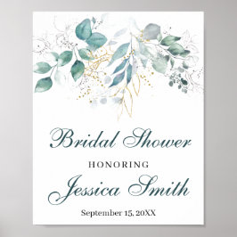 Póster Bridal Shower Bienvenidos Rótulo Poster