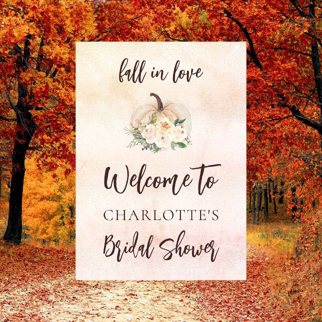 Póster Bridal Shower se enamoran crema de calabaza bienve (Subido por el creador)