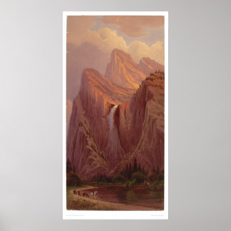 Póster Bridal Veil Fall, Yosemite Valley (0128A)
