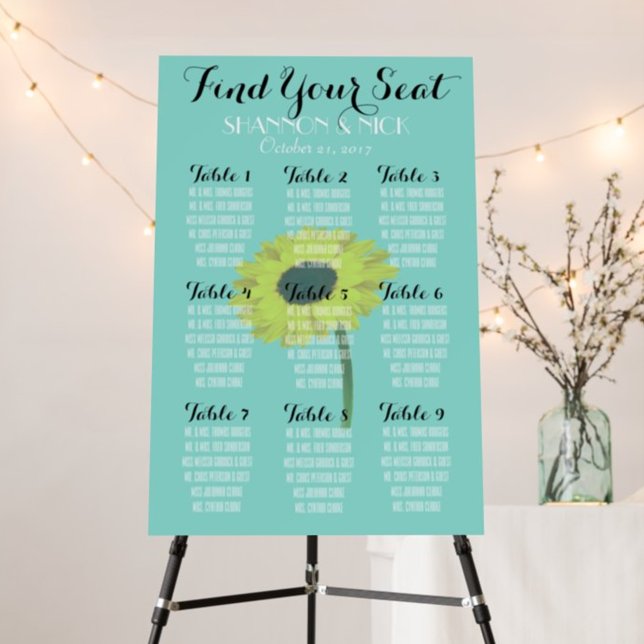 Póster BRIDE & CO Sunflower 9 Mesa Boda de otoño (Subido por el creador)