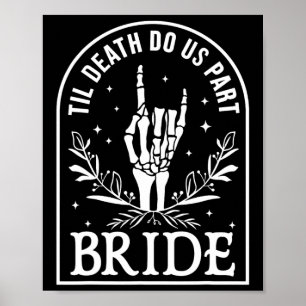 Póster Bride Groom Boda Compromiso Halloween Pareja Mamáe