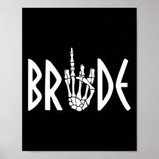 Póster Bride Groom Skeleton Boda gótico Engagement Hal