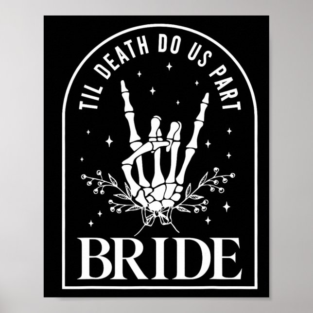 Póster Bride Groom Skeleton Rock Hand Boda Hal (Frente)