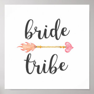 Póster Bride Tribe Tribal Heart Arrow