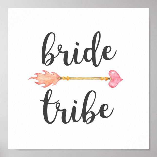 Póster Bride Tribe Tribal Heart Arrow (Frente)