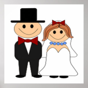 PÓSTER BRIDE Y GROOM