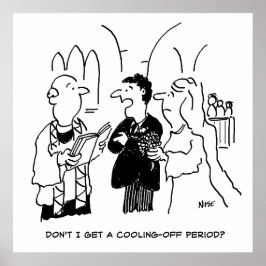 Póster Bridegroom quiere un periodo de reflexión divertid