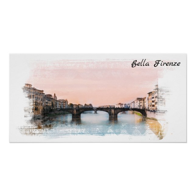 Póster ** Bridge Firenze Florence Italy AP12 Italiano (Anverso)