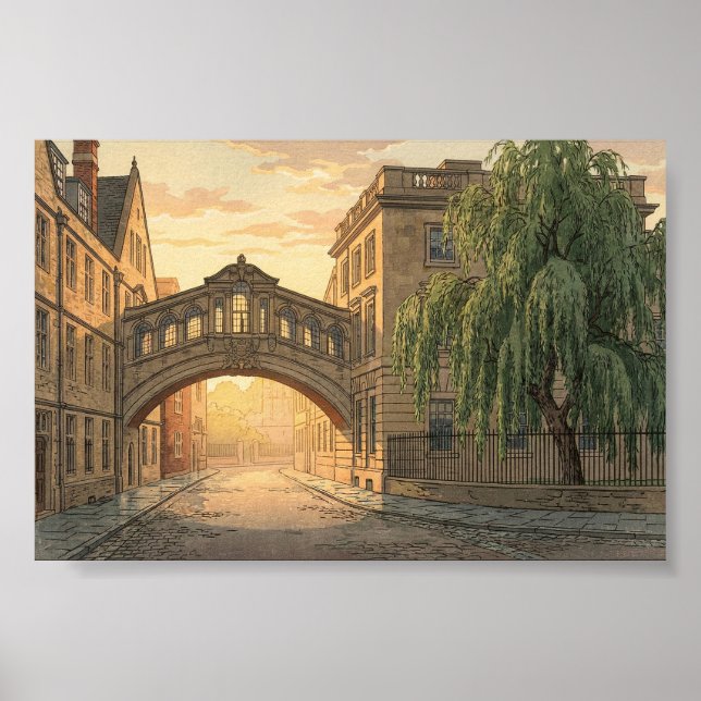 Póster Bridge of Sighs in Oxford University (Frente)