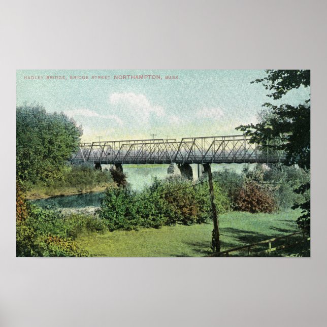 Póster Bridge Street View of Hadley Bridge (Frente)