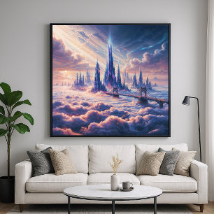 Póster Bridge to Unknown - Fantasy Art Style