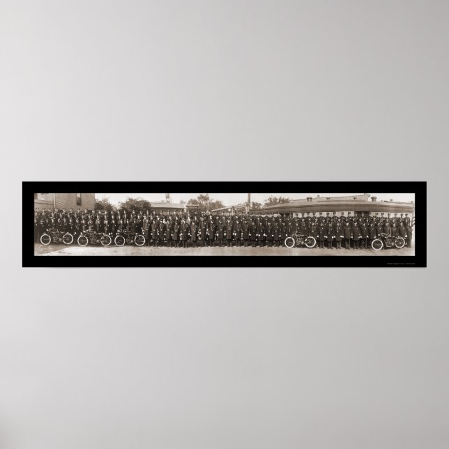 Póster Bridgeport, foto policial de CT 1914 (Frente)