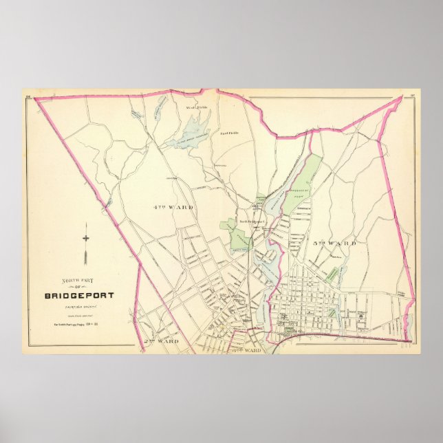 Póster Bridgeport, norte (Frente)