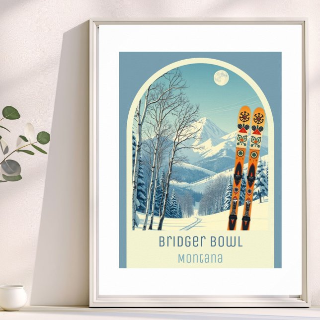 Póster Bridger Bowl Montana ski resort  Poster (Subido por el creador)