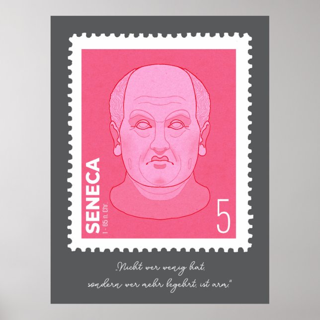 Póster Briefmarke Seneca -   (Frente)