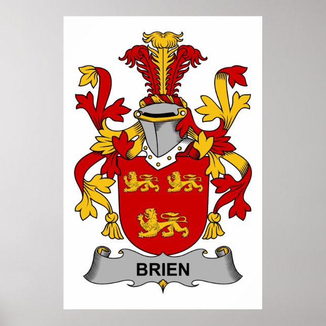 Póster Brien Family Crest (Frente)