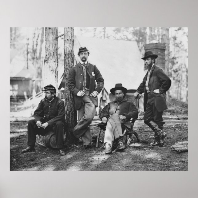 Póster Brigada de artillería, tercer cuerpo en la estació (Frente)