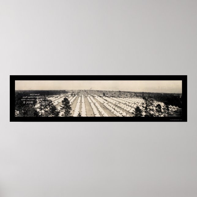 Póster Brigade Camp Jackson Photo 1918 (Frente)