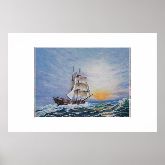 Póster Brigantine En Mares Animados (Frente)