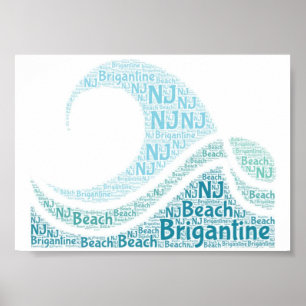 Póster Brigantine, poster original de NJ