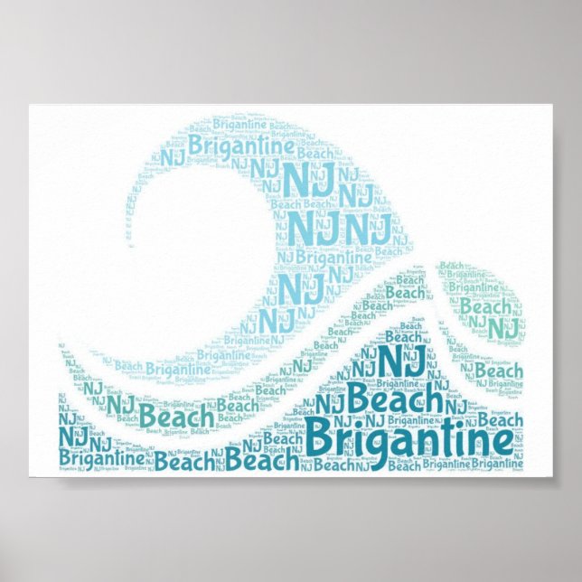 Póster Brigantine, poster original de NJ (Frente)