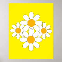 Póster Bright and Bold Daisy