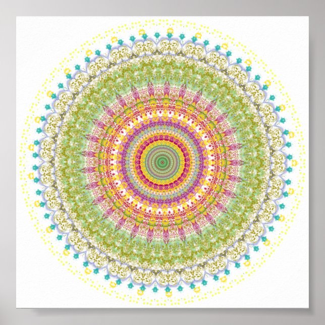 Póster Bright Blessings Mandala (Frente)