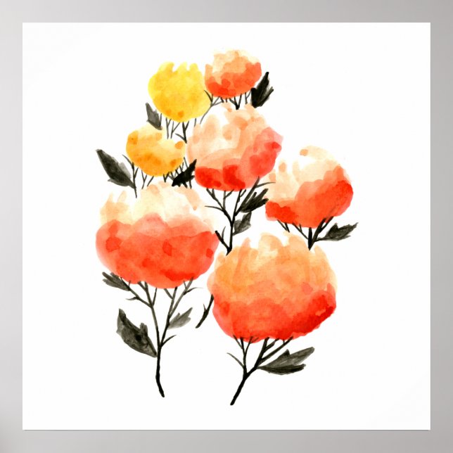 Póster Bright Blooms Art Poster (Frente)