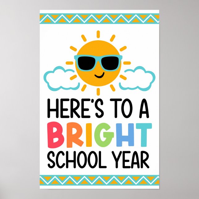 Póster Bright & Bold School Year Starter (Frente)