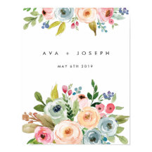 BRIGHT BOTANICAL WELCOME TO OUR WEDDING MINIMAL