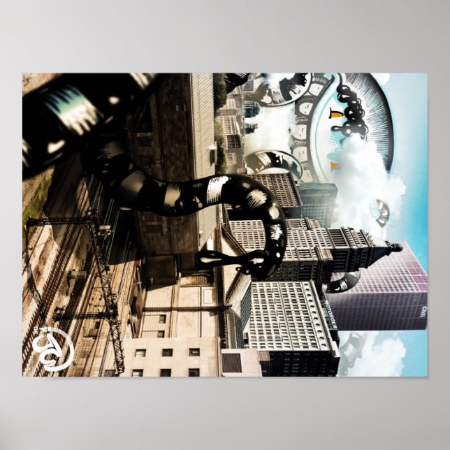 Póster Bright Chicago Sky (Frente)