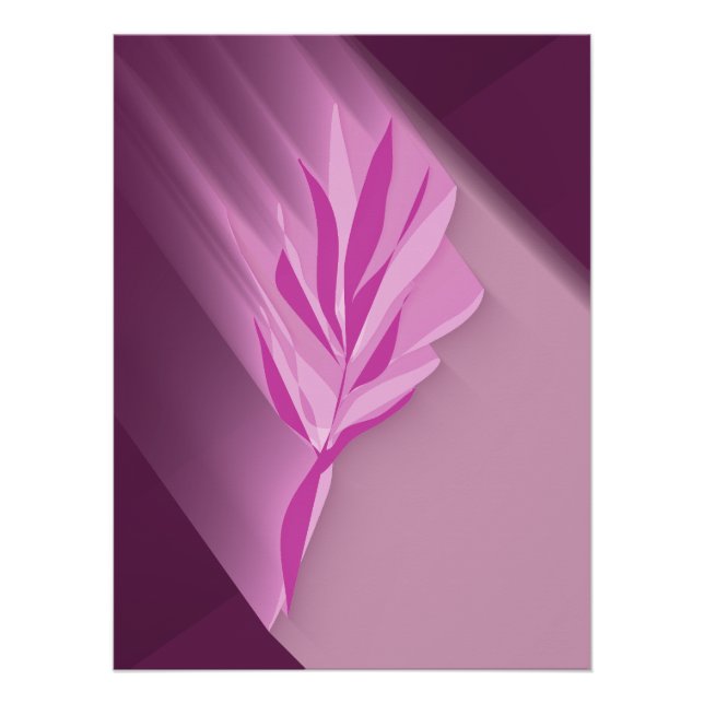 Póster Bright flower. (Anverso)