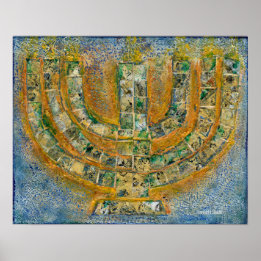 Póster Bright Menorah Poster