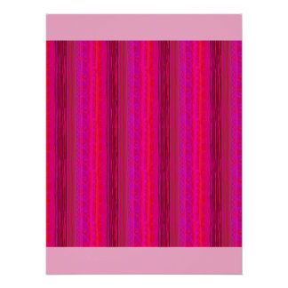 póster “BRIGHT STRIPES” en rosa caliente