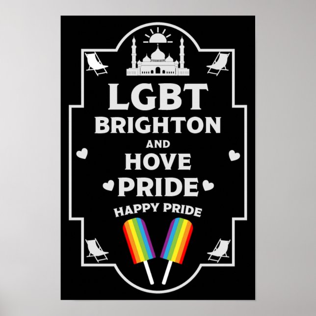 Póster Brighton and Hove pride (Frente)