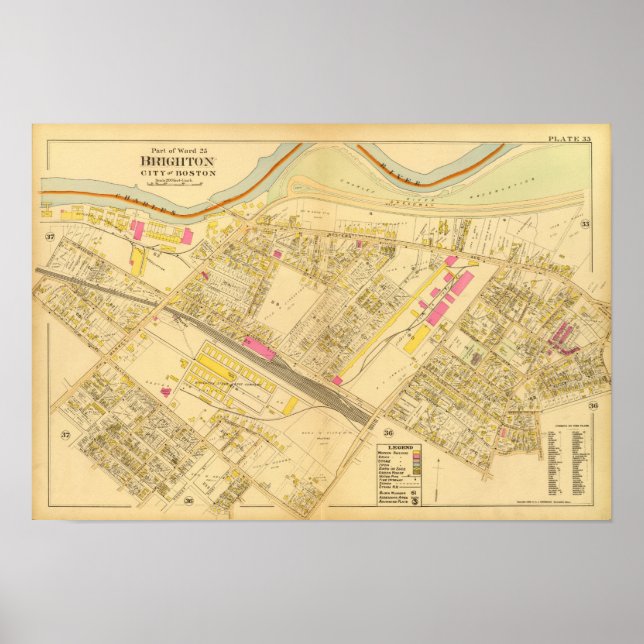 Póster Brighton, Massachusetts 2 (Frente)
