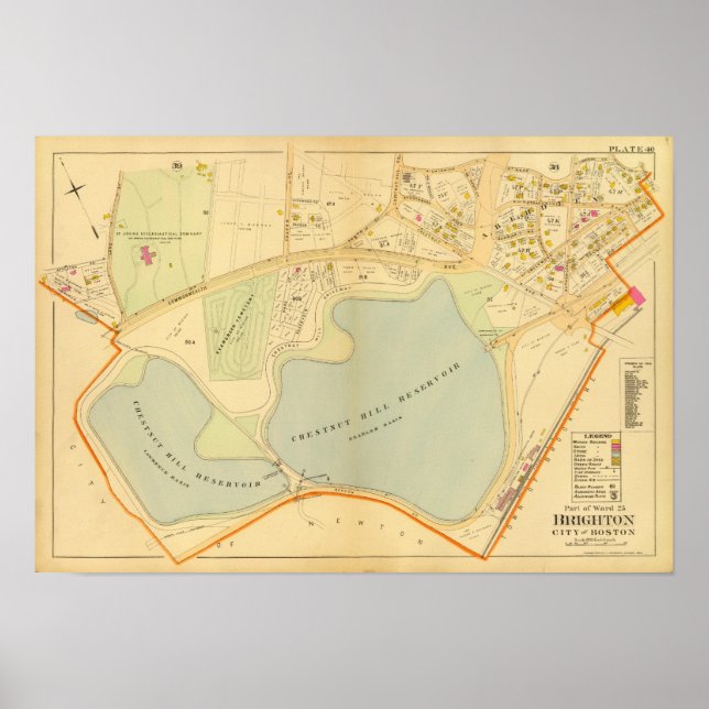 Póster Brighton, Massachusetts 3 (Frente)