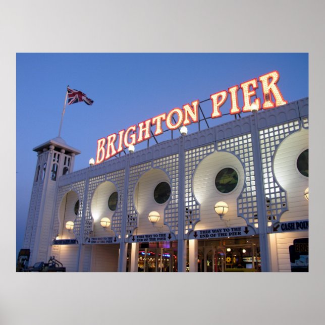 Póster Brighton Pier, Sussex, Reino Unido (Frente)
