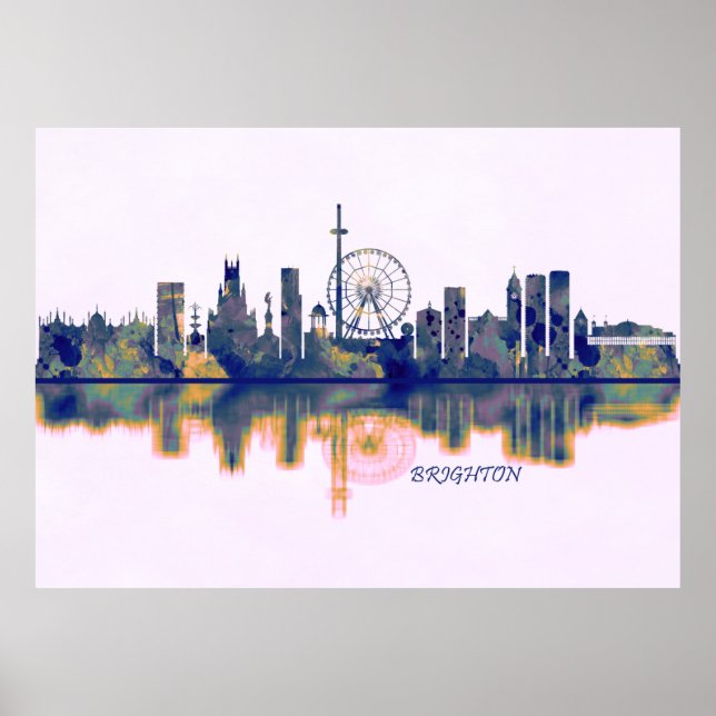 Póster Brighton Skyline (Frente)