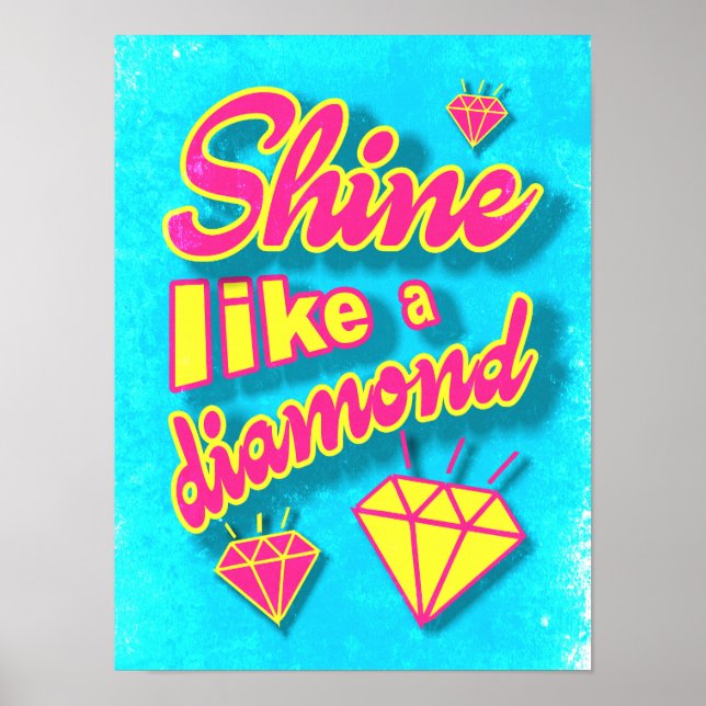 Póster Brilla como un diamante (Frente)