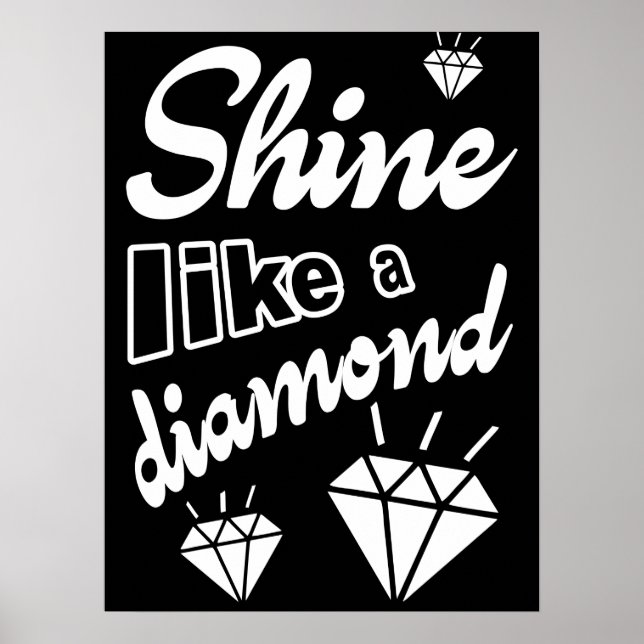 Póster Brilla como un diamante (Frente)