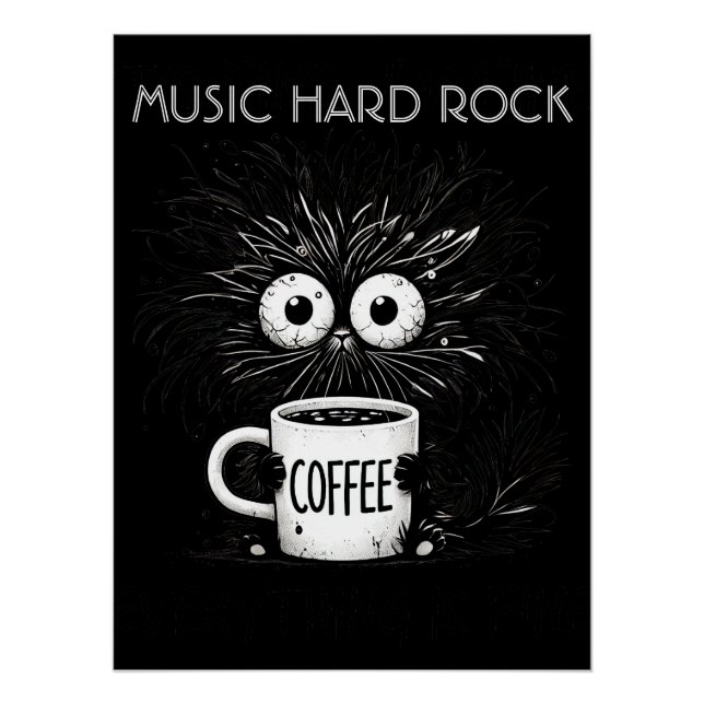 Poster brillant Music Hard Rock (Anverso)