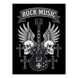 Poster brillant Music Rock