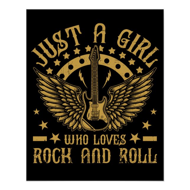 Poster brillant Music Rock and Roll  (Anverso)