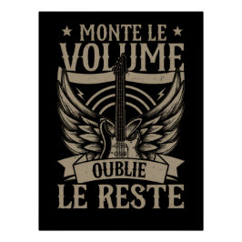 Poster brillant Rock Music