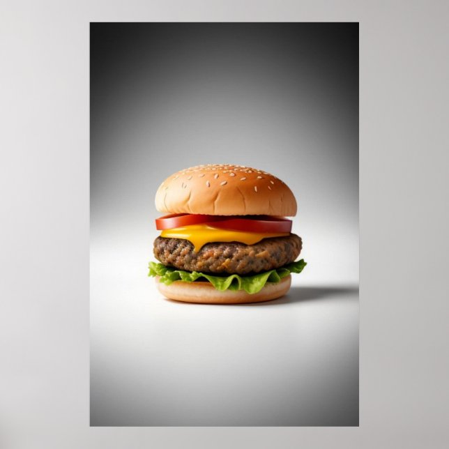 Póster Brillante Cheeseburger (Frente)