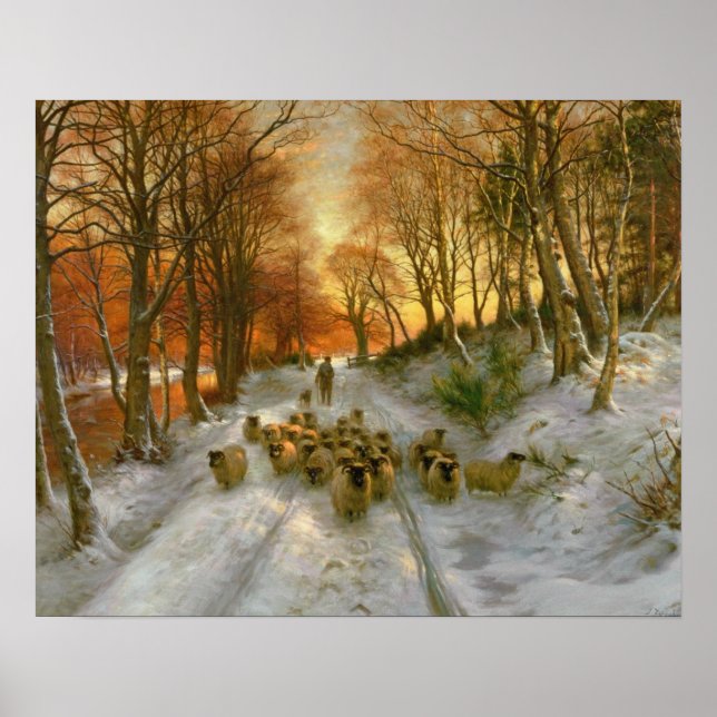 Póster Brillante con toques de horas nocturnas (Frente)